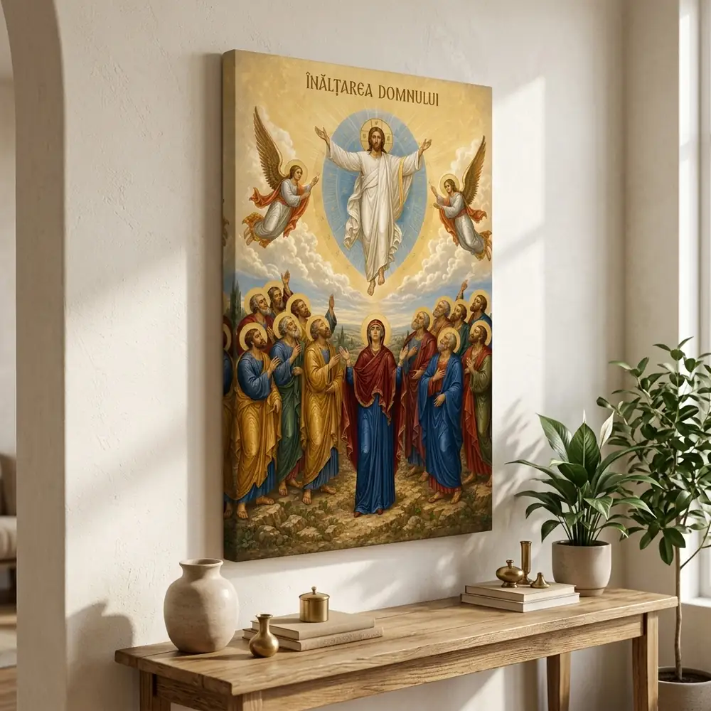 Icoana Înălțarea Domnului Tablou Canvas Ortodox – tablou canvas în decor