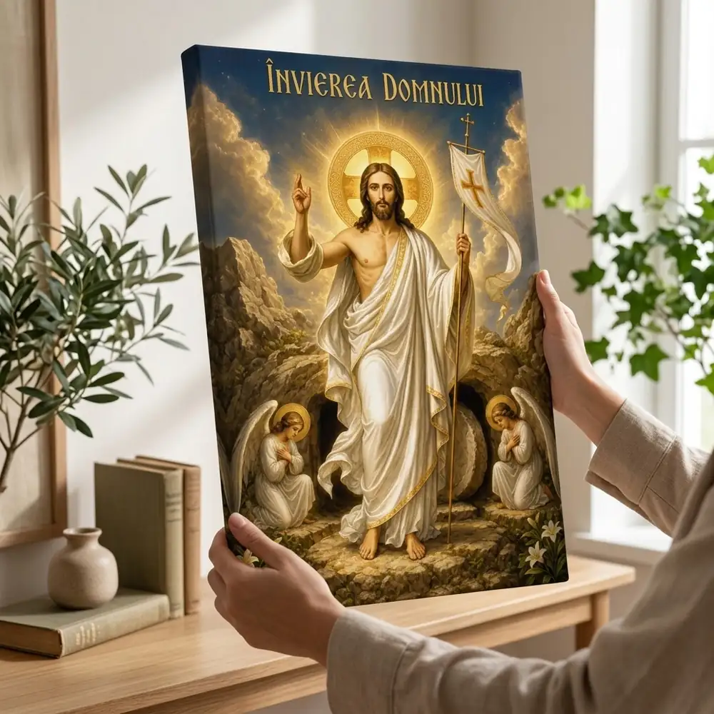 Icoana Învierea Domnului Tablou Canvas Ortodox – tablou canvas în decor