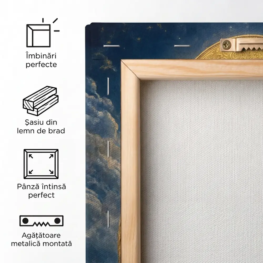 Icoana Sfântul Arhanghel Gavriil Tablou Canvas Ortodox – detalii și specificații
