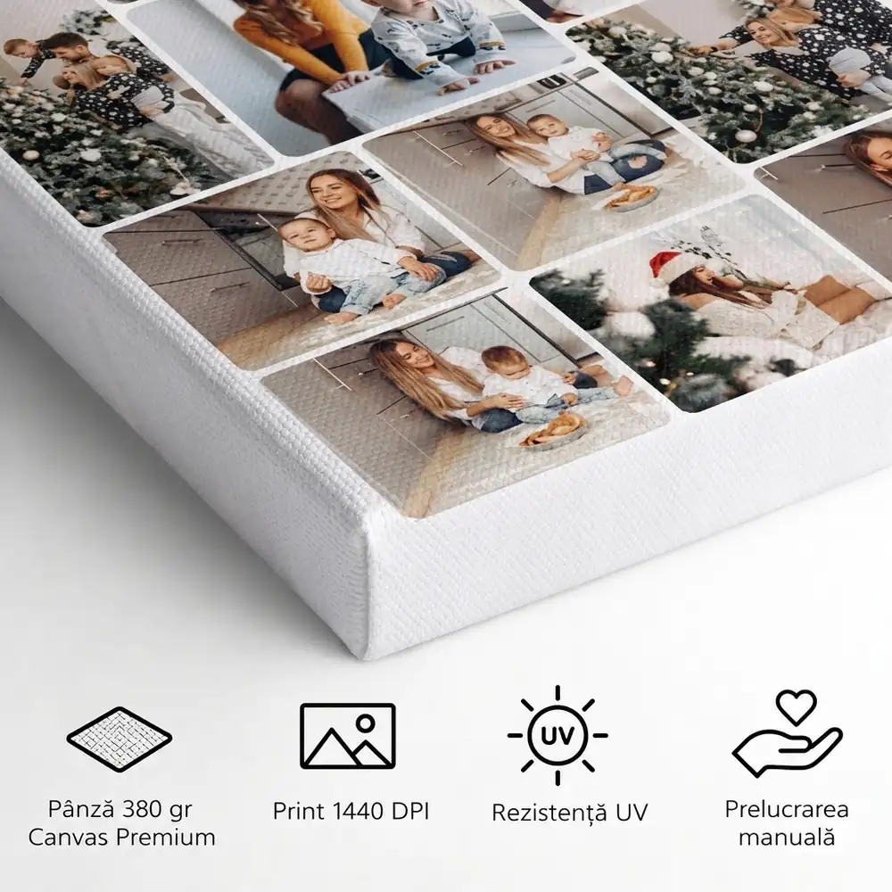 Tablou Canvas Colaj cu 16 poze – detalii și specificații