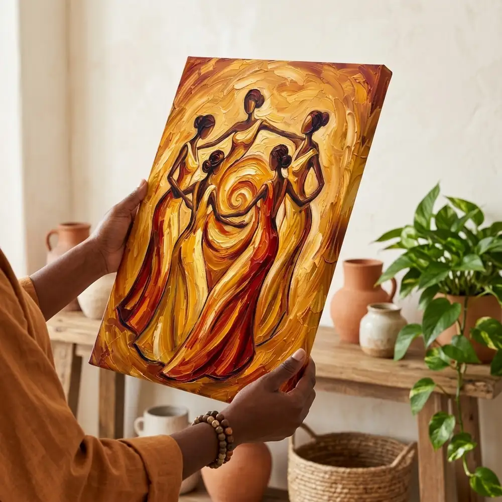 Tablou Canvas Femei Africane – Energia Feminității – tablou canvas în decor