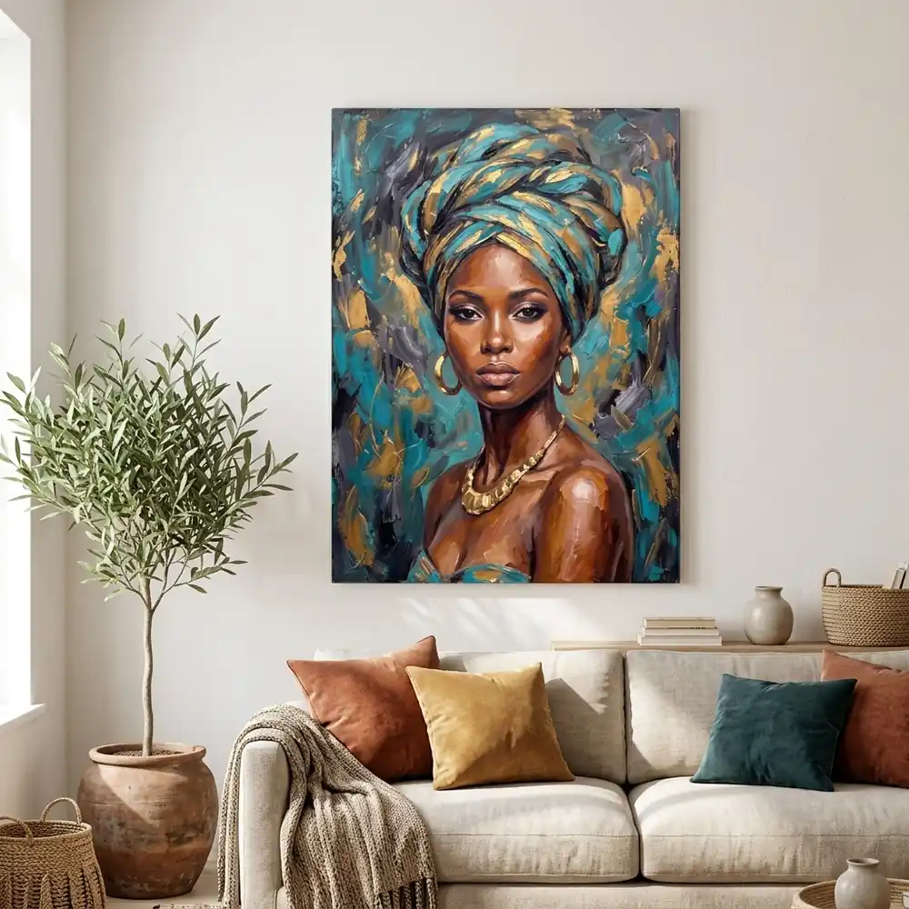 Tablou Canvas Femeie Africană – Perla Africii – tablou canvas în decor