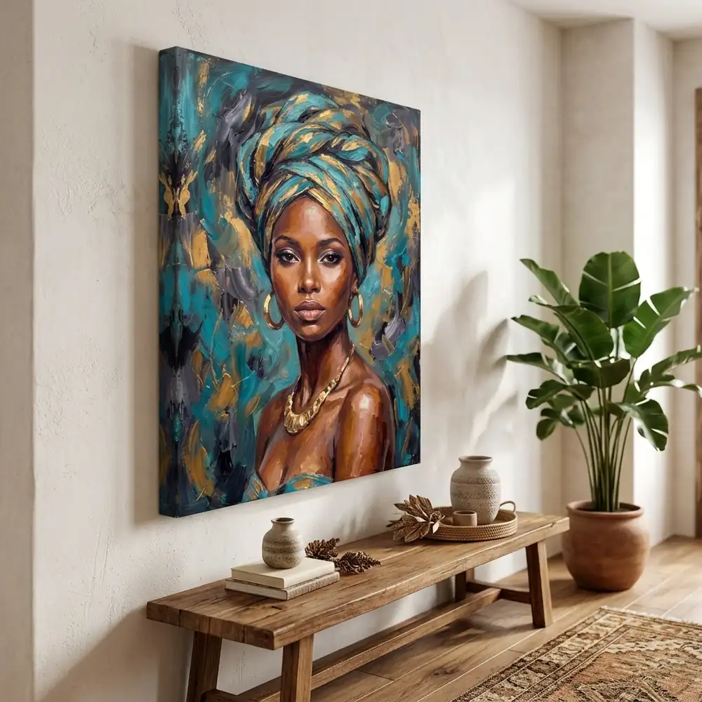 Tablou Canvas Femeie Africană – Perla Africii – tablou canvas în decor