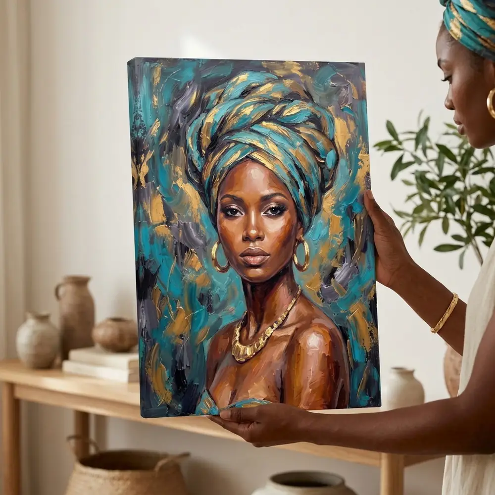 Tablou Canvas Femeie Africană – Perla Africii – tablou canvas în decor