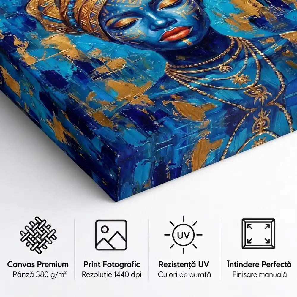 Tablou Canvas Femeie Africană – Regina de Safir – detalii și specificații