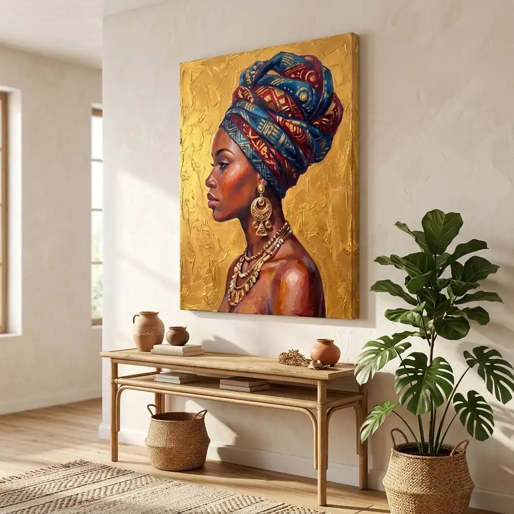 Tablou Canvas Femeie Africană – Regina Deșertului – tablou canvas în decor