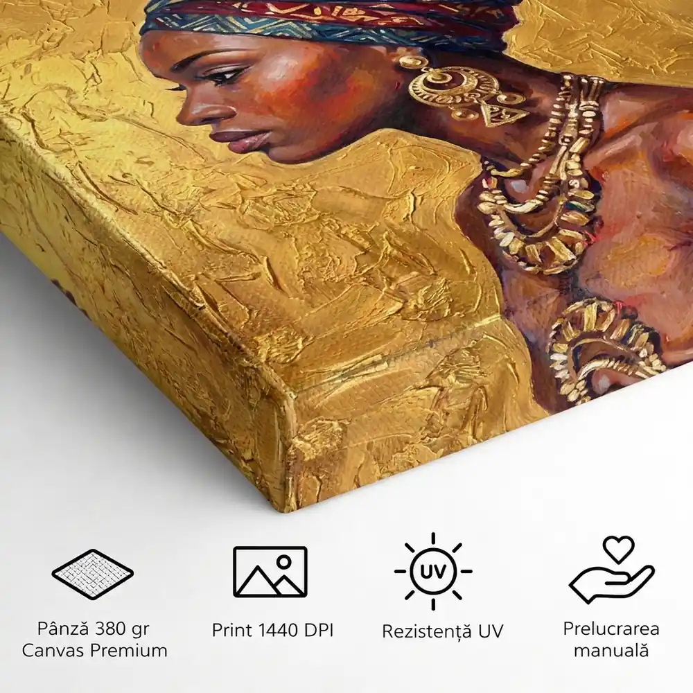 Tablou Canvas Femeie Africană – Regina Deșertului – detalii și specificații