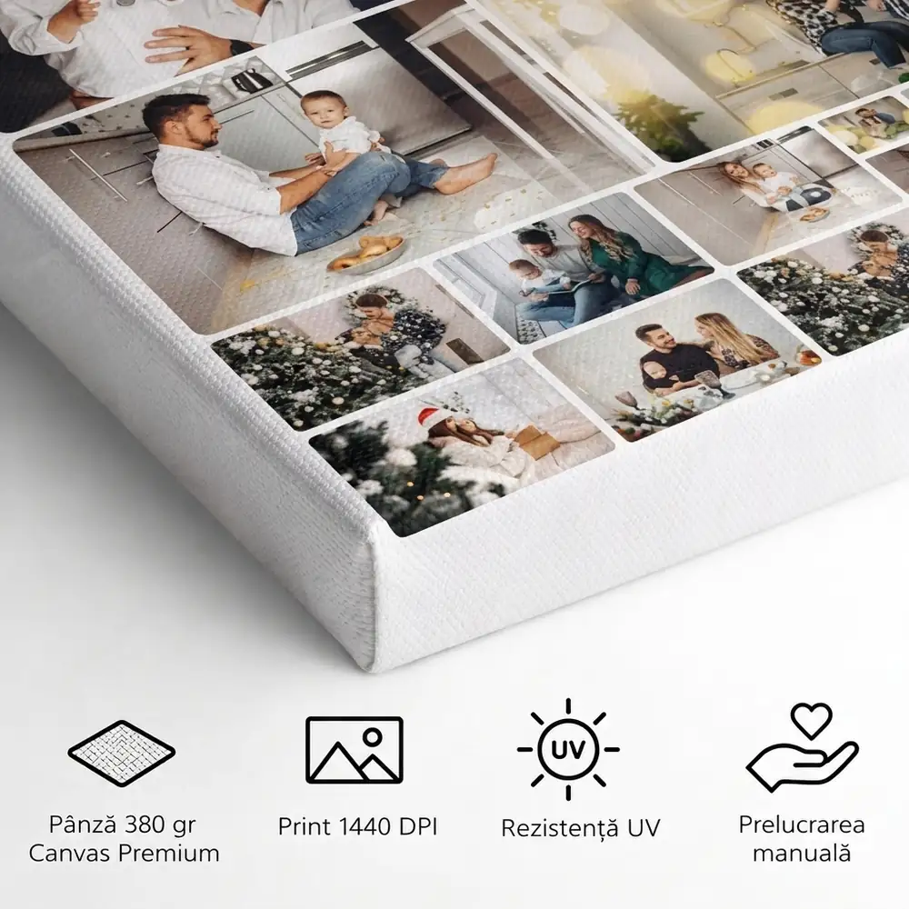 Tablou Canvas Personalizat cu 15 poze – detalii și specificații