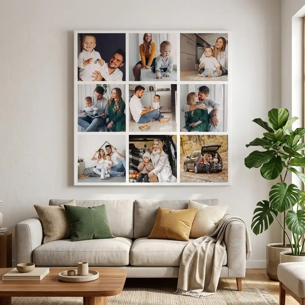 Tablou Canvas personalizat cu 9 poze – tablou canvas în decor