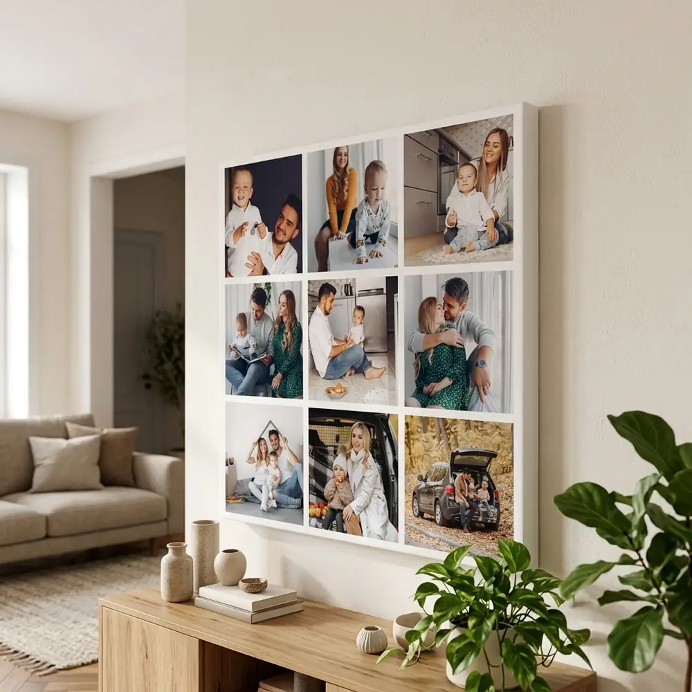 Tablou Canvas personalizat cu 9 poze – tablou canvas în decor