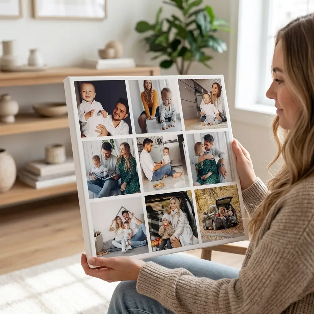 Tablou Canvas personalizat cu 9 poze – tablou canvas în decor