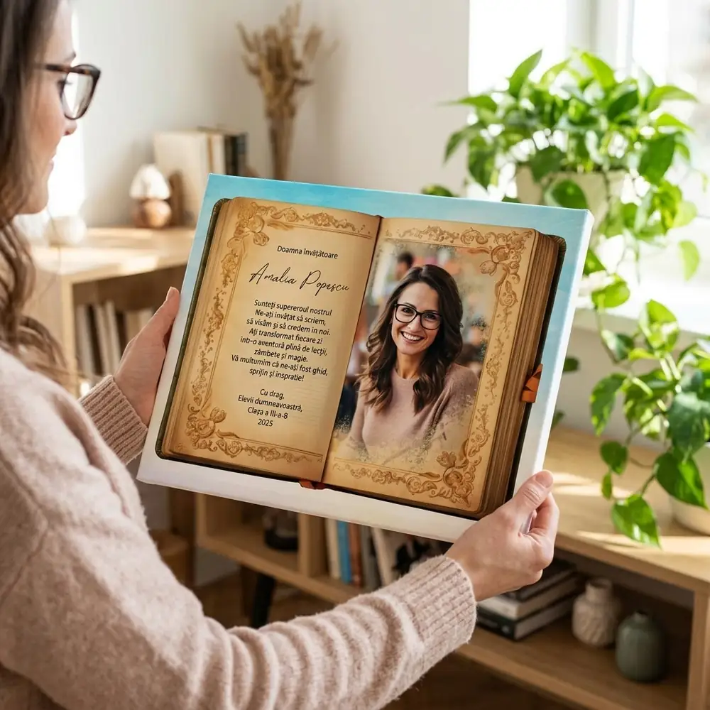 Tablou Canvas Personalizat pentru Educatoare / Învățătoare / Profesoară – tablou canvas în decor