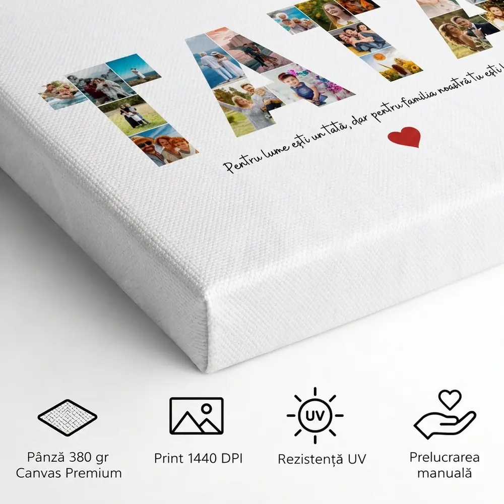 Tablou Colaj Personalizat pentru Tata – detalii și specificații
