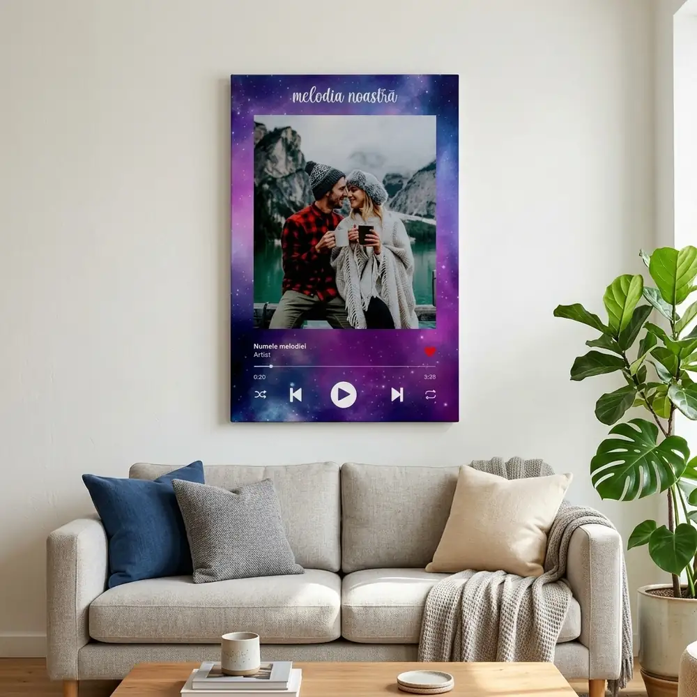 Tablou Personalizat cu melodia ta Model2 – tablou canvas în decor