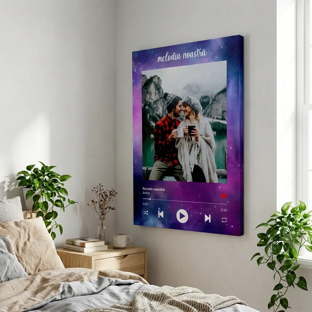 Tablou Personalizat cu melodia ta Model2 – tablou canvas în decor