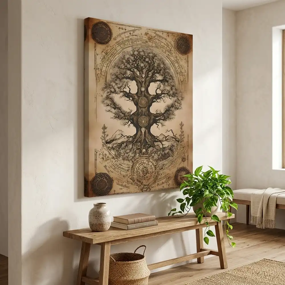 Tablou Viking Tree of life – tablou canvas în decor
