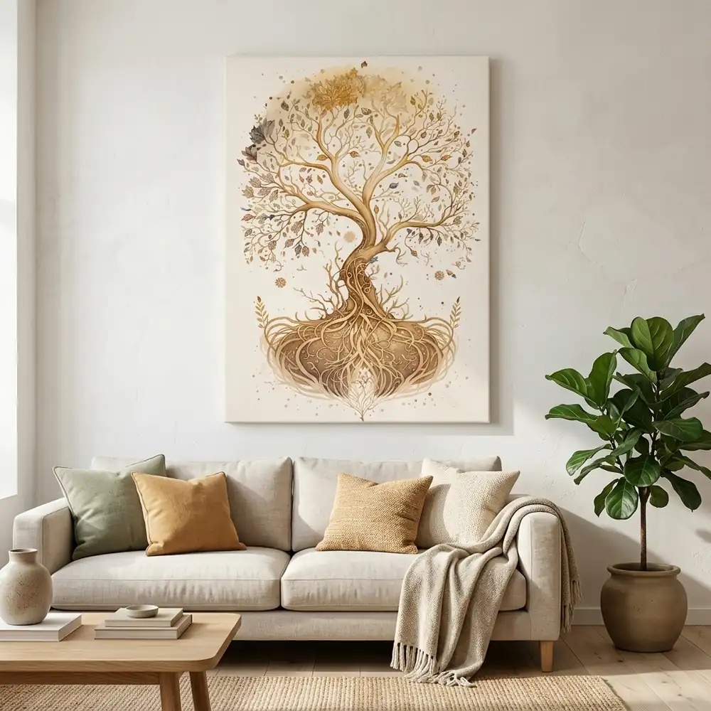 Tablou Yoga Tree of life – tablou canvas în decor