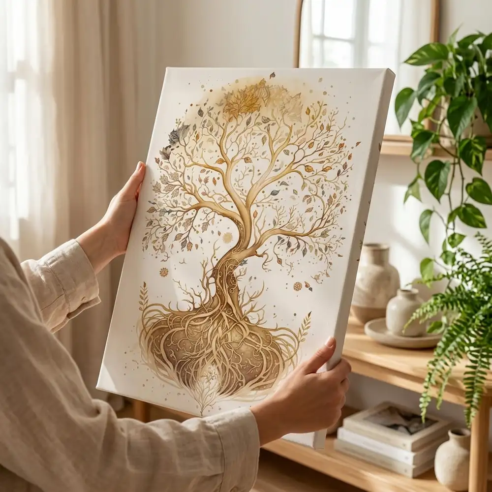 Tablou Yoga Tree of life – tablou canvas în decor