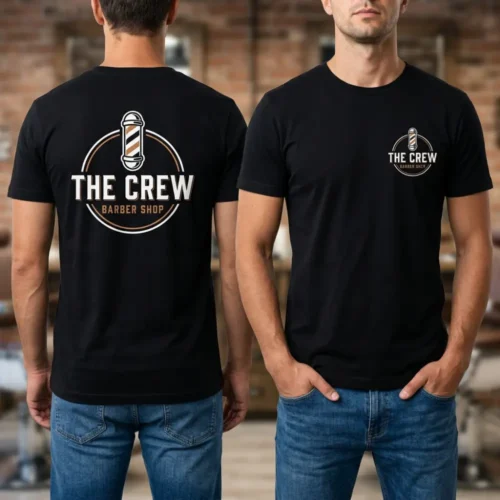 Tricou Personalizat Barbershop - Cu Logo Firmă