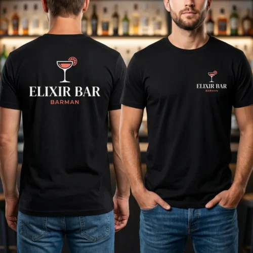 Tricou Personalizat Barman - Cu Logo Firmă