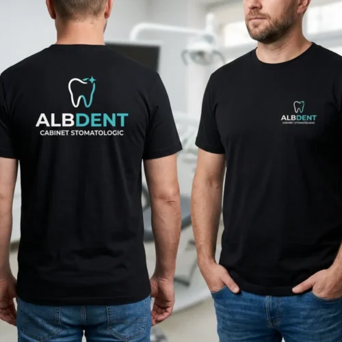 Tricou Personalizat Cabinet stomatologic - Cu Logo Firmă