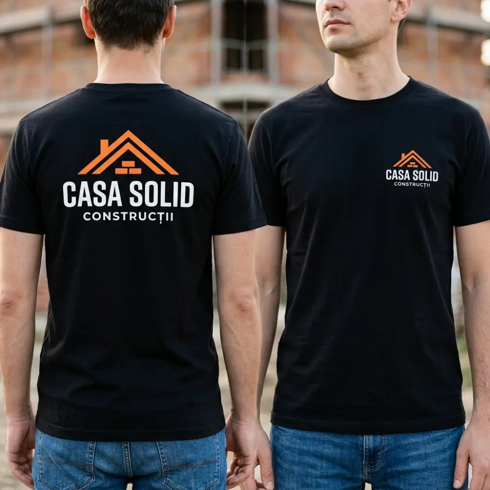 Tricou Personalizat Constructor - Cu Logo Firmă