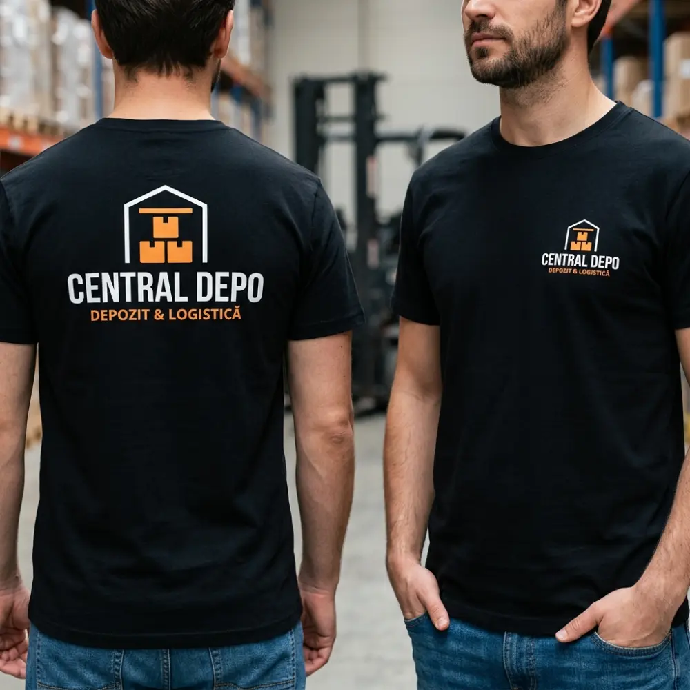 Tricou Personalizat Depozit logistic - Cu Logo Firmă
