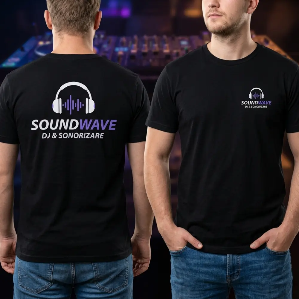 Tricou Personalizat DJ - Cu Logo Firmă
