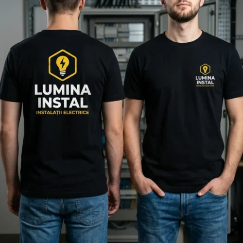 Tricou Personalizat Electrician - Cu Logo Firmă