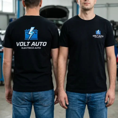 Tricou Personalizat Electrician auto - Cu Logo Firmă