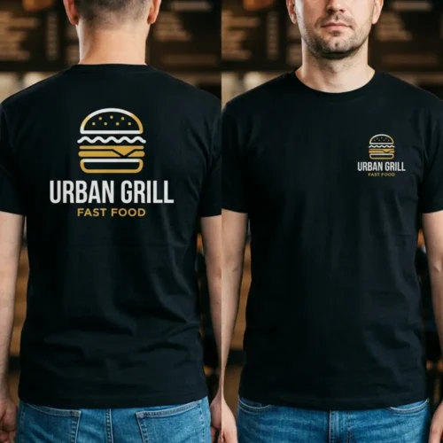 Tricou Personalizat Fast food - Cu Logo Firmă