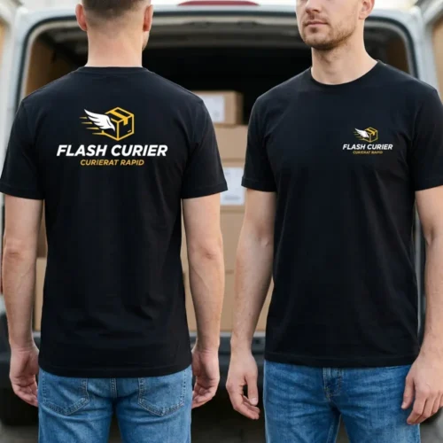 Tricou Personalizat Firma de curierat - Cu Logo Firmă
