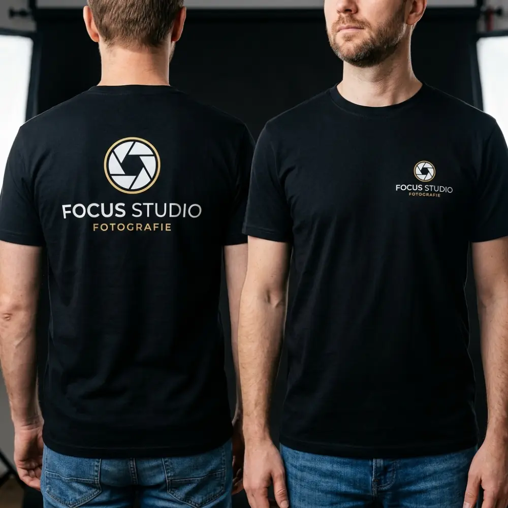 Tricou Personalizat Fotograf - Cu Logo Firmă