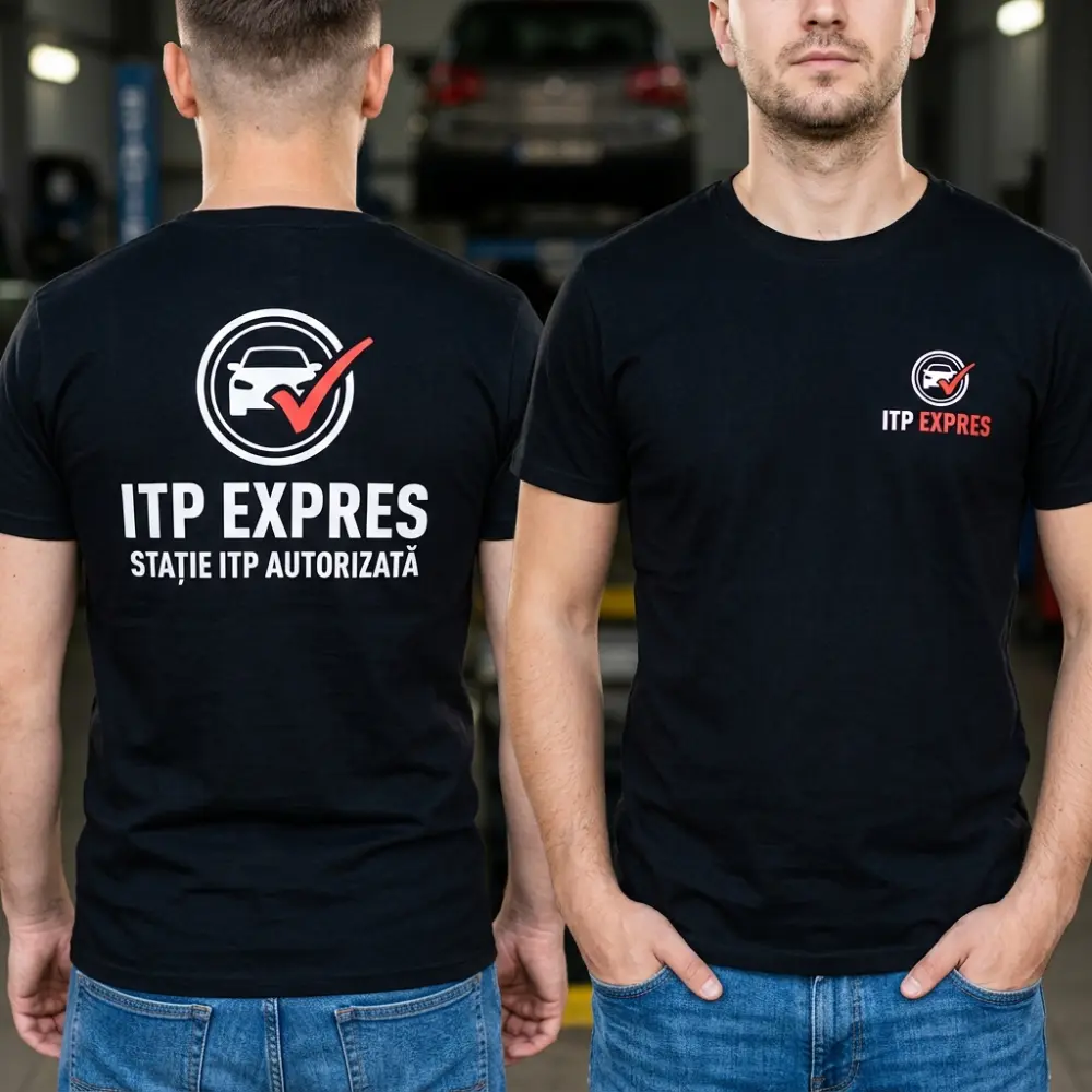 Tricou Personalizat Inspector ITP - Cu Logo Firmă