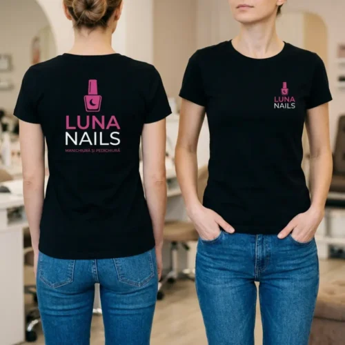 Tricou Personalizat Manichiurista - Cu Logo Firmă
