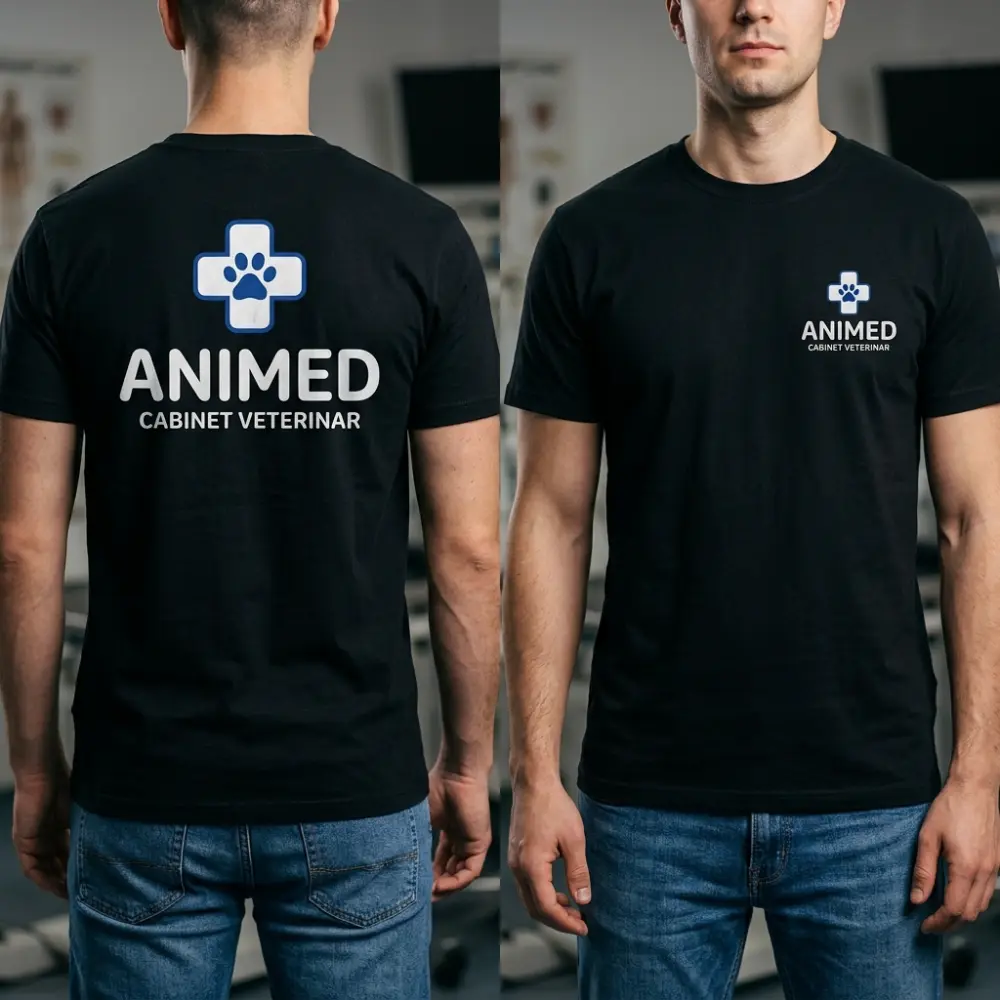 Tricou Personalizat Medic veterinar - Cu Logo Firmă