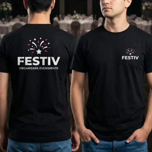 Tricou Personalizat Organizator evenimente - Cu Logo Firmă