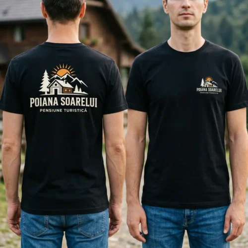 Tricou Personalizat Pensiune turistica - Cu Logo Firmă