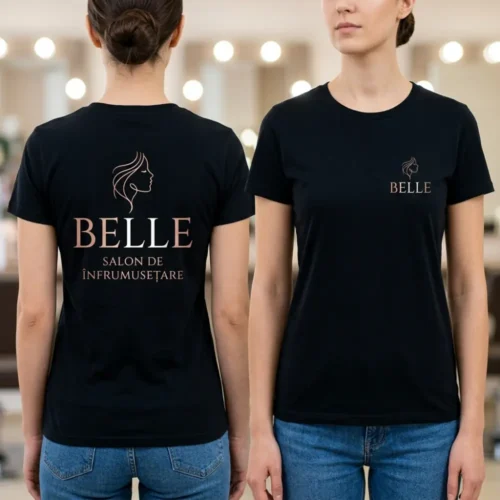 Tricou Personalizat Salon de infrumusetare - Cu Logo Firmă