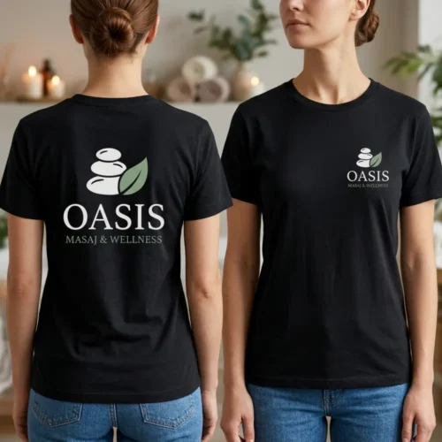 Tricou Personalizat Salon de masaj - Cu Logo Firmă