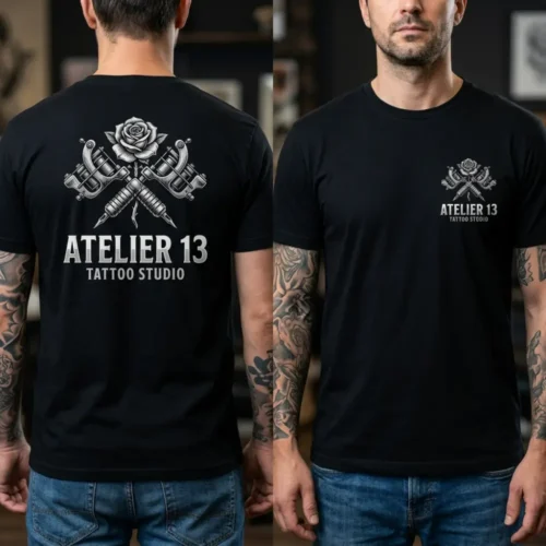 Tricou Personalizat Salon de tatuaje - Cu Logo Firmă