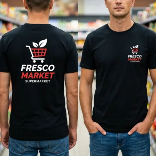 Tricou Personalizat Supermarket - Cu Logo Firmă