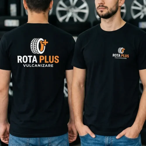 Tricou Personalizat Vulcanizare - Cu Logo Firmă